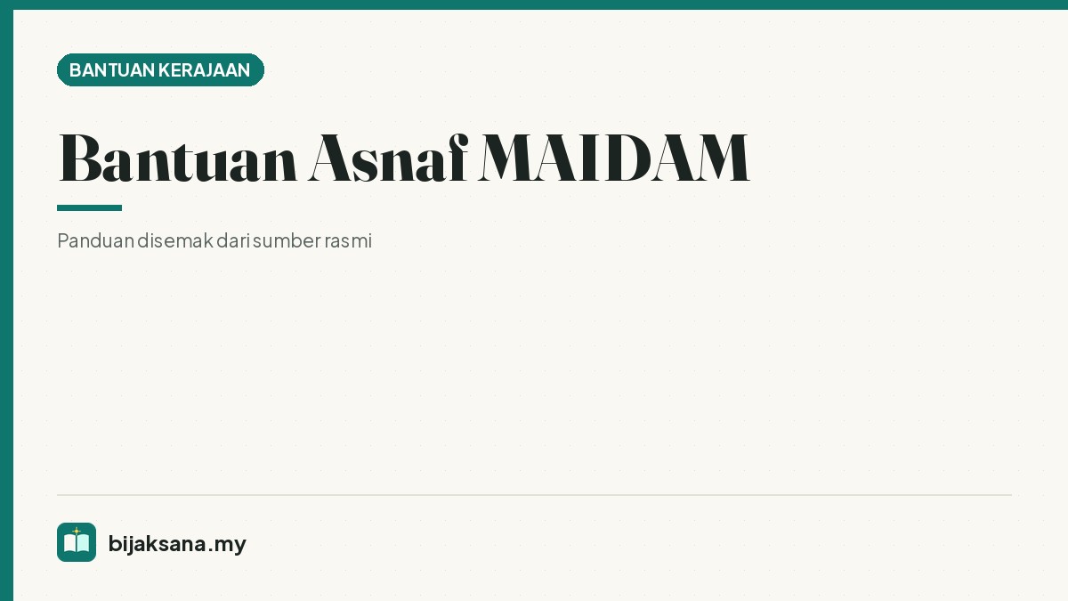 Bantuan Asnaf MAIDAM