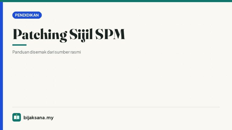 Patching Sijil SPM
